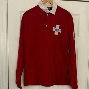 Vintage Red Polo Rugby Shirt